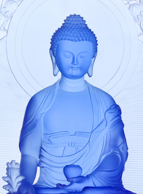 藏传药师佛佛像38厘米高度七佛佛堂家用居家供奉摆件礼盒装七药师