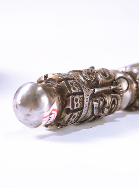 尼泊尔手工三面普巴金纯铁