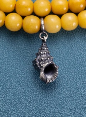 S925纯银镀金吊坠藏式