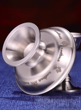 迷你便携不锈钢八吉祥护法杯