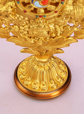 西藏式七政宝组合七珍合金七宝吉祥物集合金精品家居供品桌面摆件