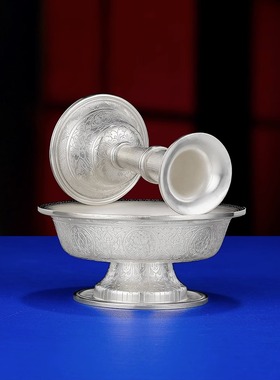 纯银护法杯足银s990尼泊尔手工