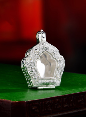 卷草八宝金刚杵S925纯银