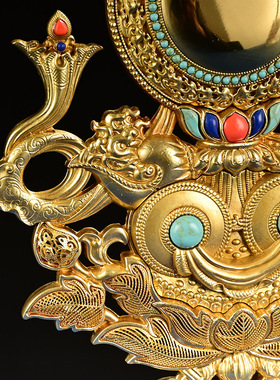 慧宝纯铜五妙欲组合藏传密宗佛前家用佛堂八供养摆件供具用品