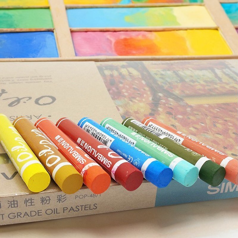 雄狮油性粉彩12/24/36/48/60色艺术家油性粉彩笔软蜡笔粉彩油画棒,淘宝优惠券,粉丝福利购,淘宝优惠卷