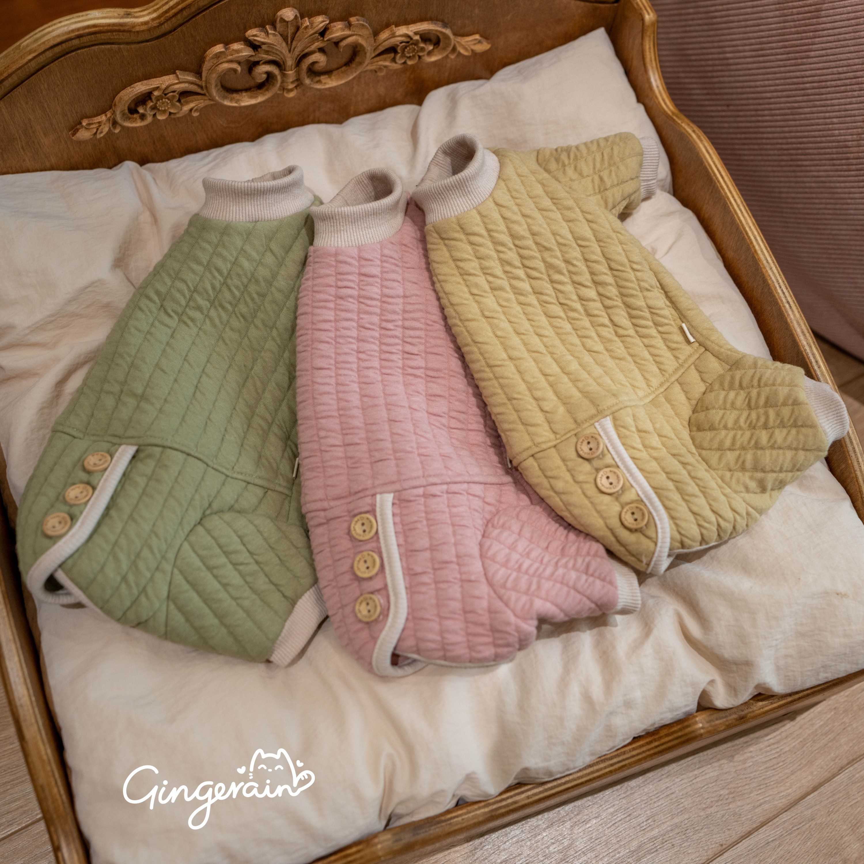 GINGERAIN 夹棉保暖卫衣实用德文猫衣服无毛猫包肚四腿外出服,淘宝优惠券,粉丝福利购,淘宝优惠卷