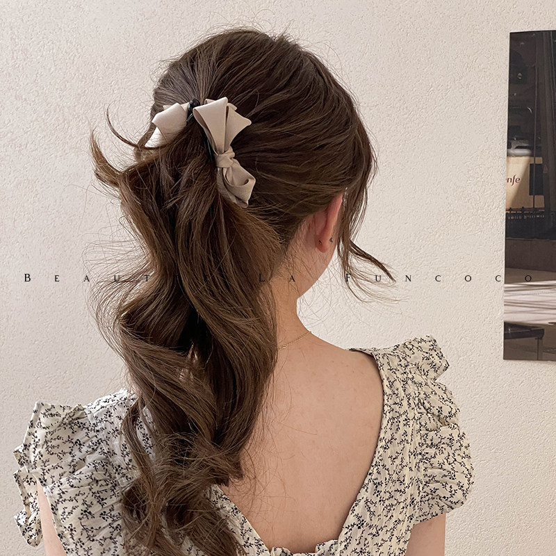 FUNCOCO｜香蕉夹竖夹扎高马尾夹子女发量少防滑发夹发卡网红气质,淘宝优惠券,粉丝福利购,淘宝优惠卷