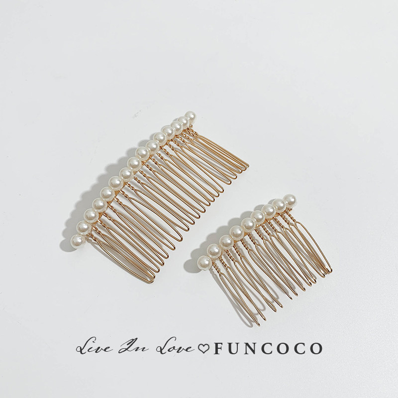 倒插珍珠无痕发夹发梳成年少女网红刘海夹韩国插梳边夹发卡头饰,淘宝优惠券,粉丝福利购,淘宝优惠卷