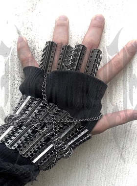 金属拼接暗黑链条手镯IIIMIII