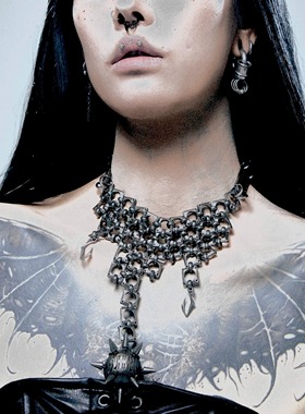 异形拼接项链黄铜项圈