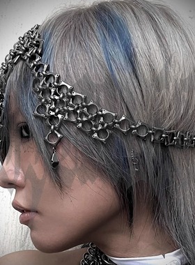 IIMIII暗黑异形拼接不规则头链