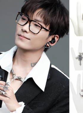 IIIMIII拼接异形十字架戒指