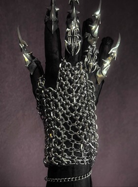 IIMIII暗黑镂空十字架戒指