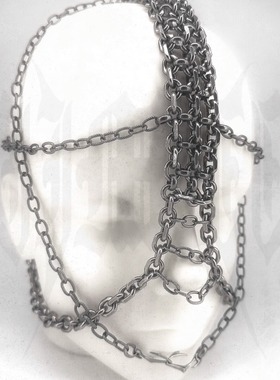 IIIMIII暗黑多层头链面饰