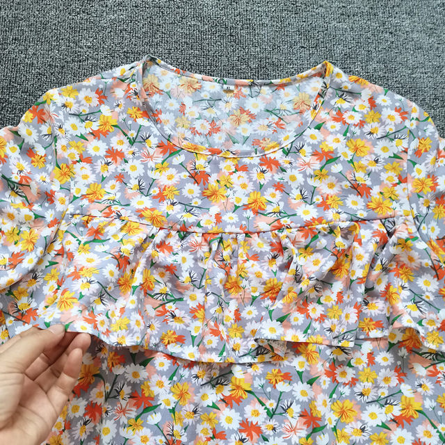 ຜ້າຝ້າຍຜ້າໄຫມ rayon ຕ້ານການຊູນເສື້ອ cropped pants ເຮືອນ pajamas