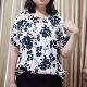 ເສື້ອແຂນສັ້ນລາຍດອກ rayon neck top