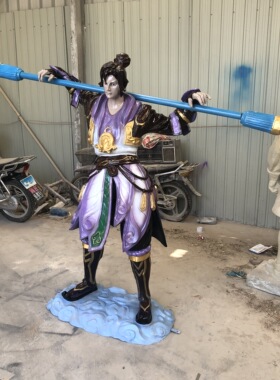 游戏人物紫霞仙子雕塑落地大摆件