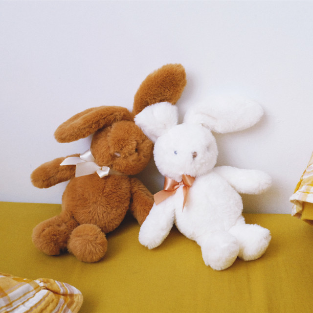 Soft Cute Plush Bow Tie White Rabbit ເດັກຍິງ Rabbit ງາມ