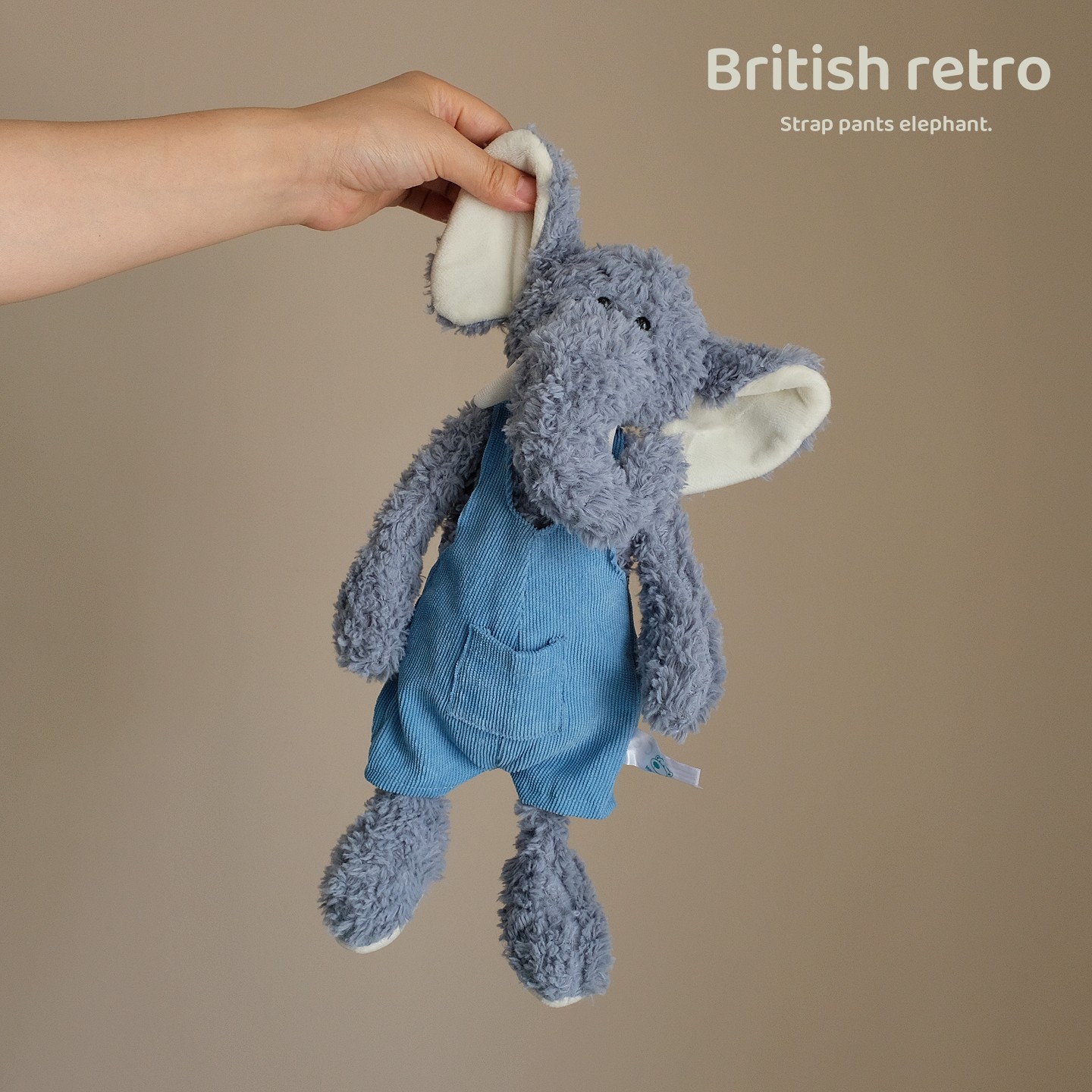 复古英伦风小熊毛绒玩具背带裤大象玩偶公仔治愈学习搭子陪伴布偶,淘宝优惠券,粉丝福利购,淘宝优惠卷