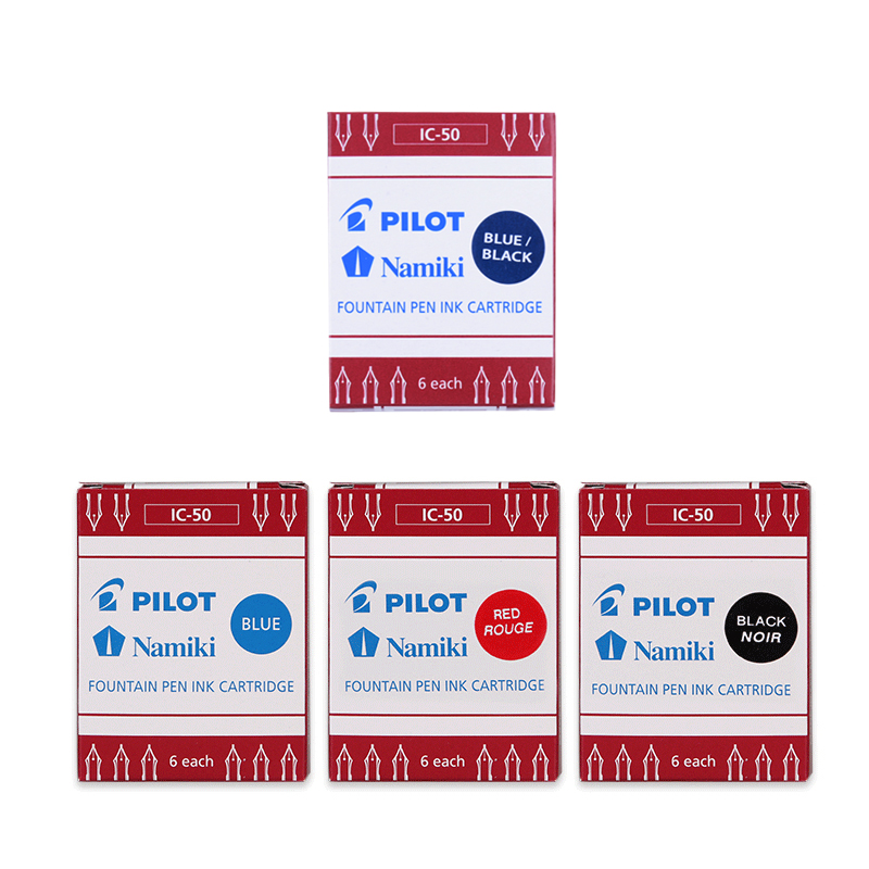 日本pilot百乐IC-50一次性墨囊 墨胆贵妃/78g/88g/笑脸钢笔用6支 - 图0
