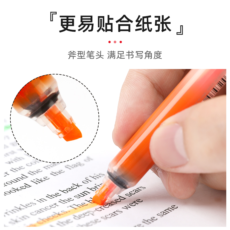 日本Pentel派通SXS15按动彩色荧光笔学生可换替芯记号笔标记重点 - 图0