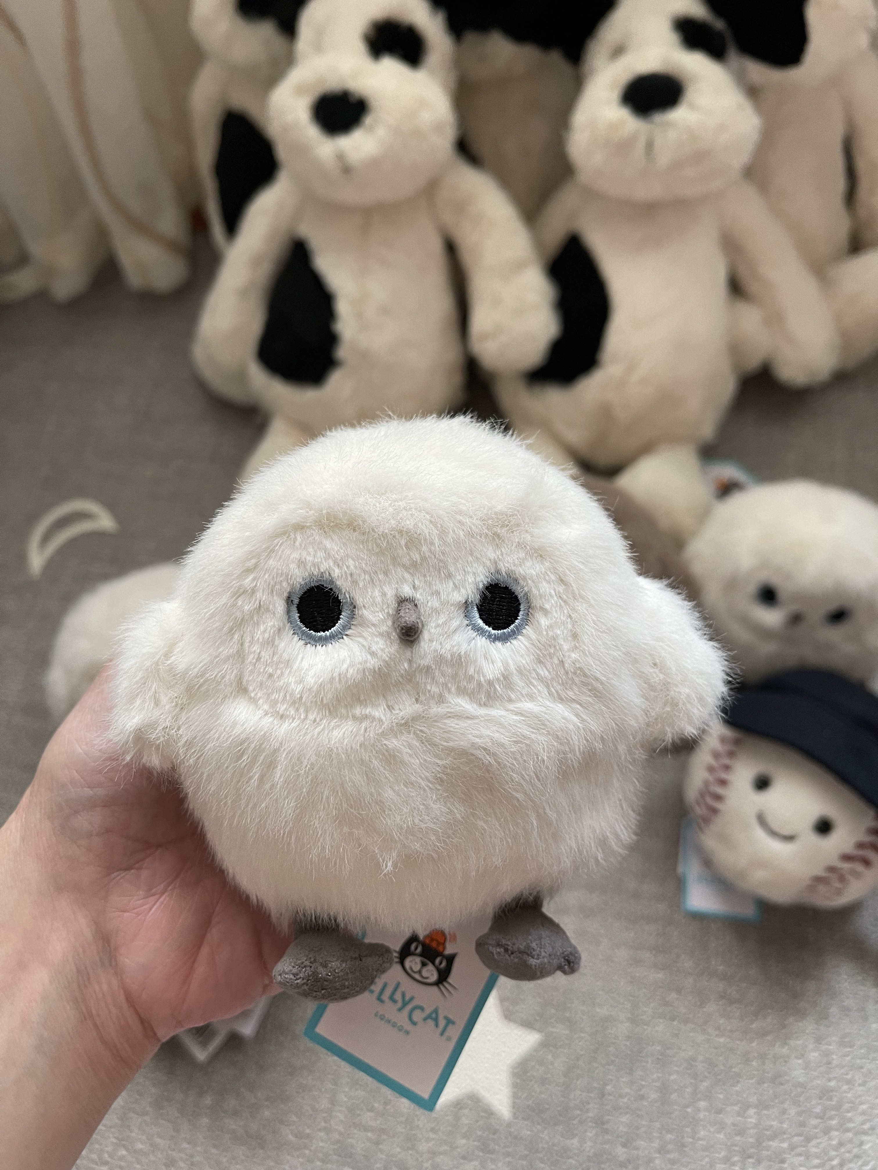 jELLYCAT害羞猫头鹰幼崽毛绒玩具公仔 Barn Brown Snowy Owling-图1