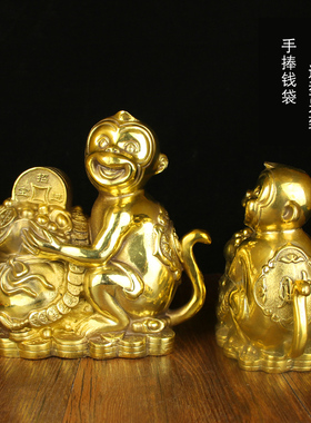 铜猴子摆件十二生肖工艺礼品