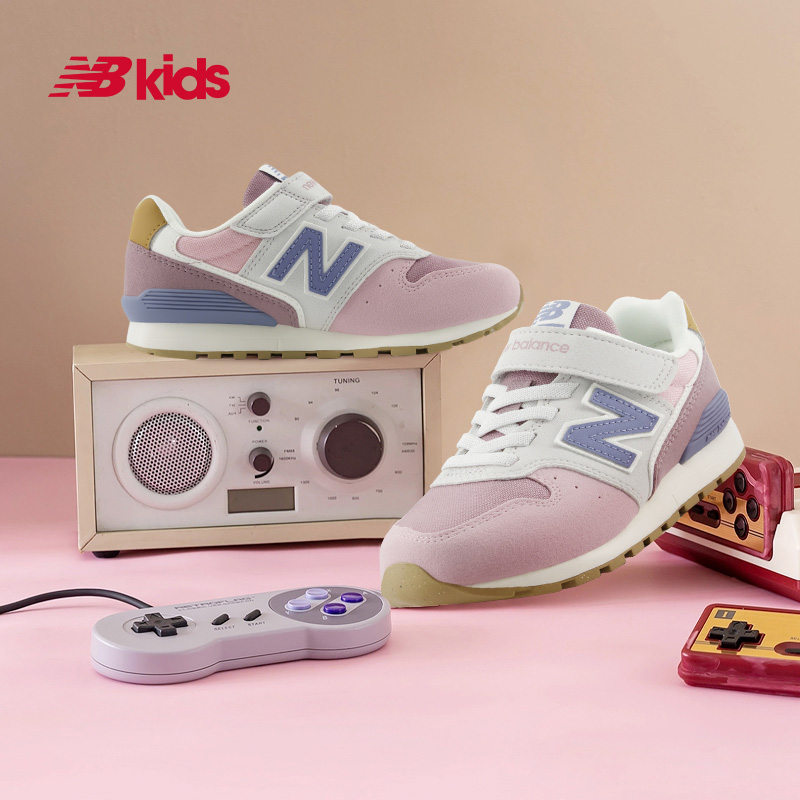 Newbalance nb官方童鞋 4-14岁中大童秋季复古拼接休闲鞋996 - 图2
