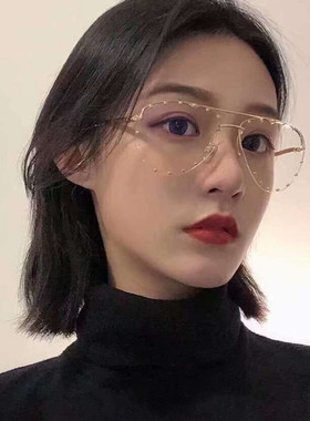 飞行员式大框蛤蟆镜复古个性墨镜