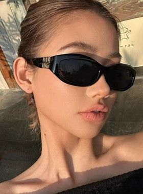 缪家网红同款曲面发箍复古太阳镜