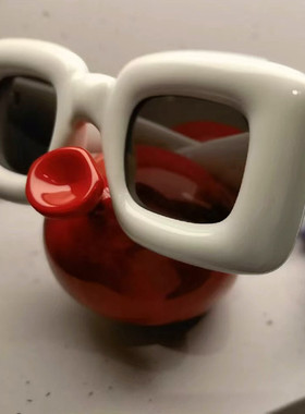 方形大粗框气球充气可爱彩色墨镜