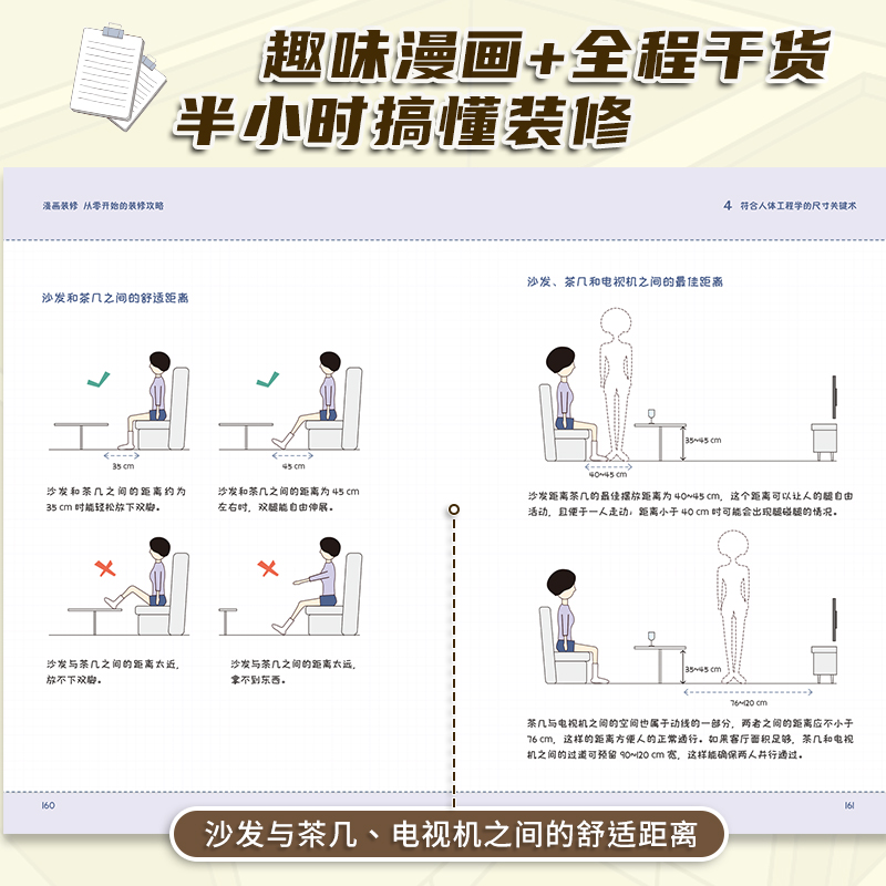 漫画装修 从零开始的装修攻略 半小时搞懂装修图解装修知识简单实用的新手装修入门攻略旧房改造新房装修全屋定制设计教程尺寸数据