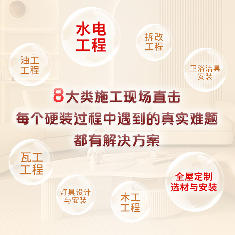 【官方正版】装修施工完全手册 尤呢呢8大类施工现场30种常用工法100多个要点归纳表拆改水电瓦工木工油工灯具安装全屋定制施工