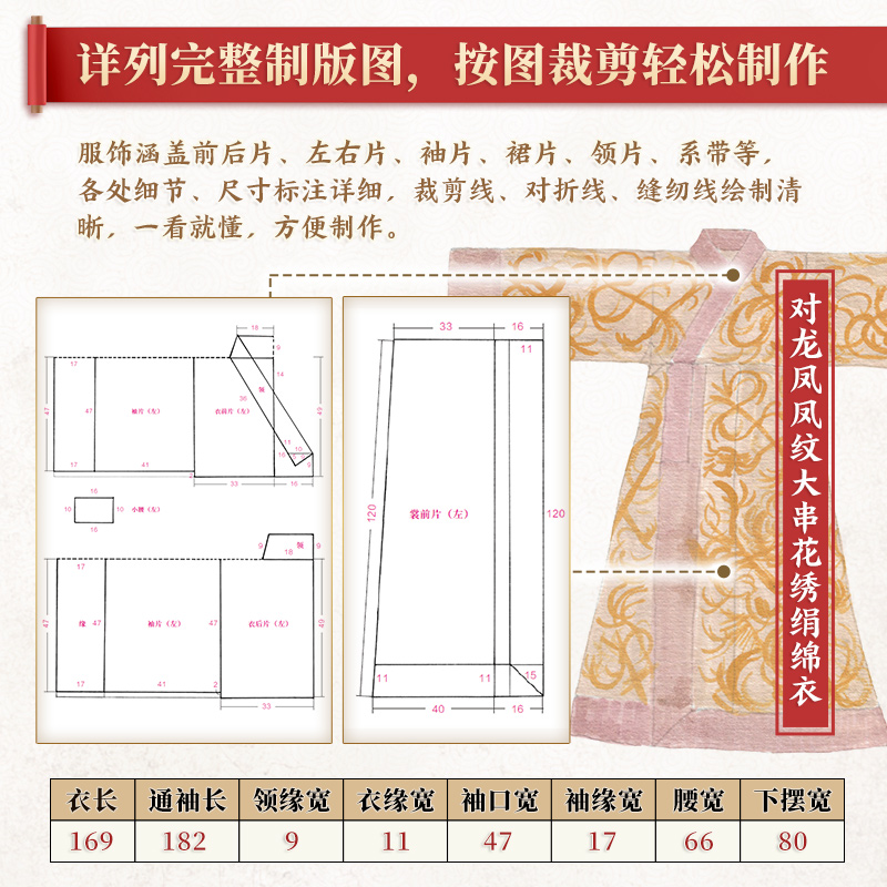 【官方正版】中国古代服饰结构图集服饰传统服饰古代服饰结构图集制版中国古代服饰研究图解中国传统服饰古代服饰版型民族服饰-图1