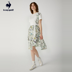 Спортивное платье 乐卡克法国公鸡品牌透气舒适日常休闲系列运动圆领短袖连衣裙女士