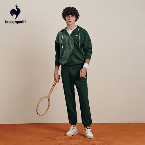 乐卡克法国公鸡春季男女同款连帽开衫外套情侣款拉链廓形外搭开衫 - 图3