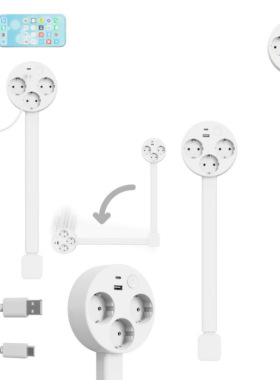 亚马逊新品Electrical Outlet Extender电源插座沙发床头柜扩展器