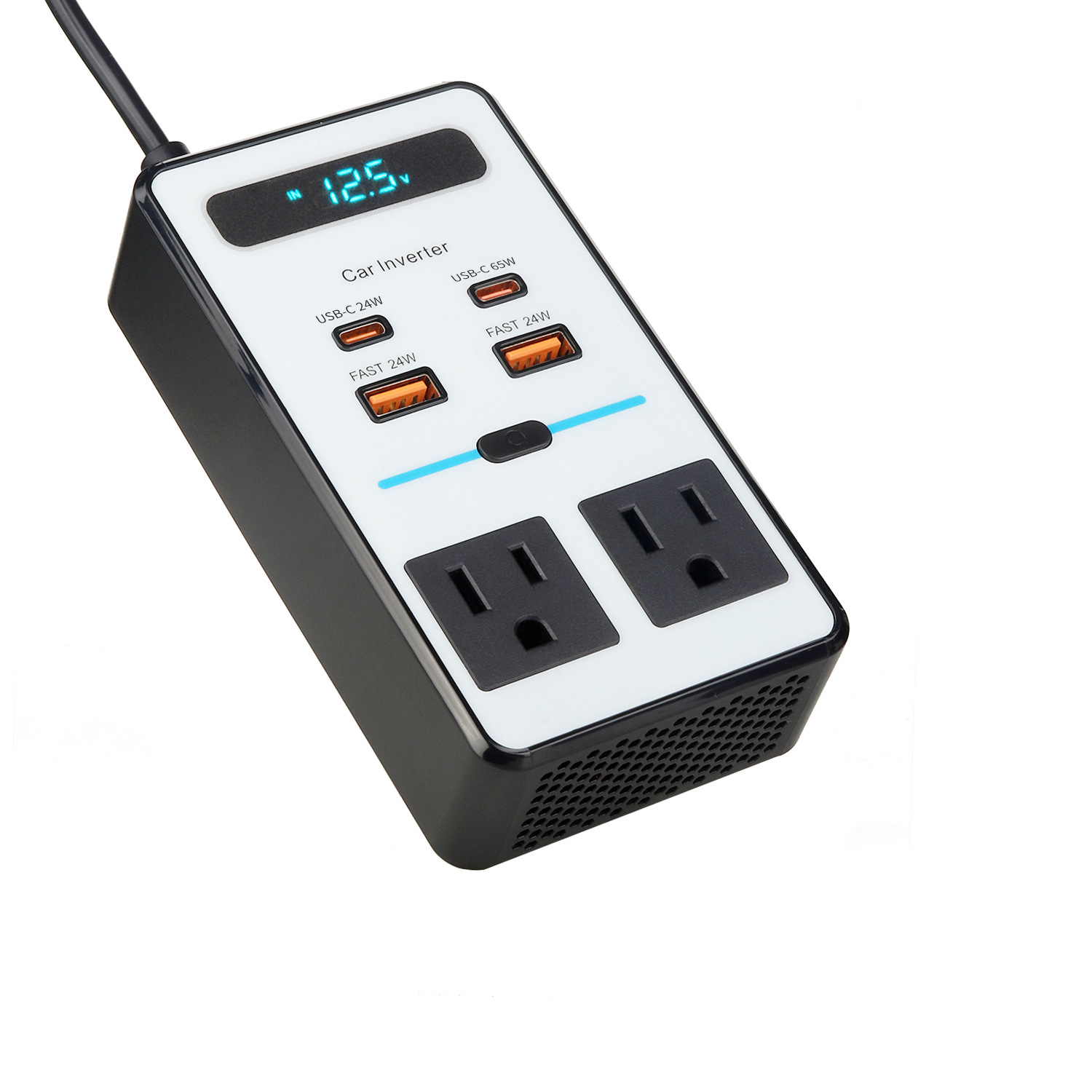 跨境热销数显200W车载逆变器DC12V转AC110V汽车点烟器转换器美规 - 图3