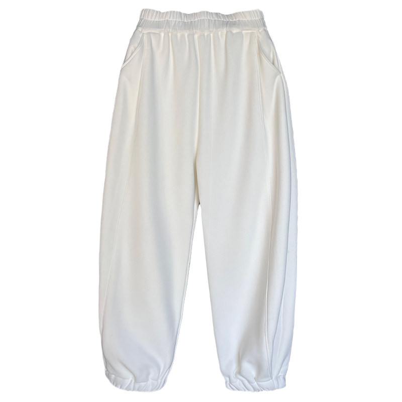 束脚卫裤女秋季新款裤子休闲宽松显瘦潮流美式白色萝卜哈伦运动裤,淘宝优惠券,粉丝福利购,淘宝优惠卷