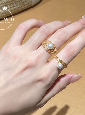 酒午镀真金原创设计戒指vintage