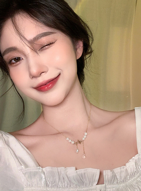 酒午不掉色蝴蝶项链潮流个性ins