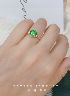 纯银镀18k爱心形原创设计风戒指