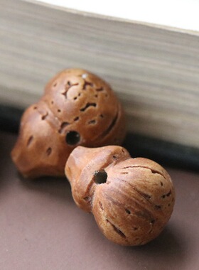 桃核雕刻葫芦野生纯手工diy