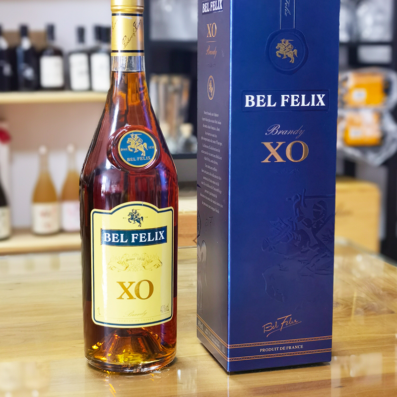 BEL FELIX 百力XO白兰地 法国原瓶进口 正品洋酒XO酒单支礼盒装 - 图0