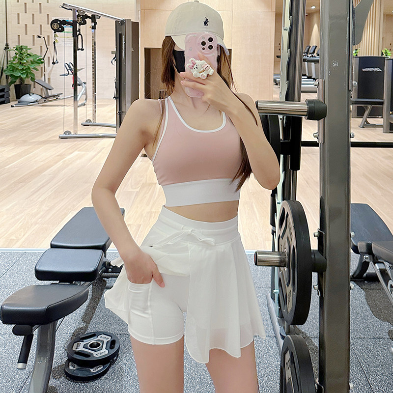 瑜伽短裙女高腰防走光专业透气健身网球裙羽毛球白色运动半身裙,淘宝优惠券,粉丝福利购,淘宝优惠卷