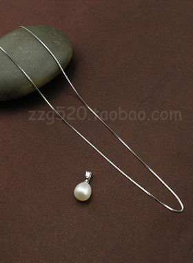 包邮s925纯银鉴定盒子链百搭锁骨链超细盒仔短项链裸链送擦银布