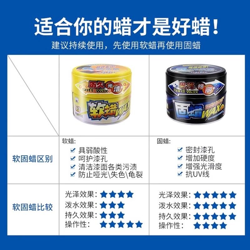 保赐利固蜡汽车车蜡去污上光蜡油性蜡美容养护打蜡划痕高级固体蜡,淘宝优惠券,粉丝福利购,淘宝优惠卷