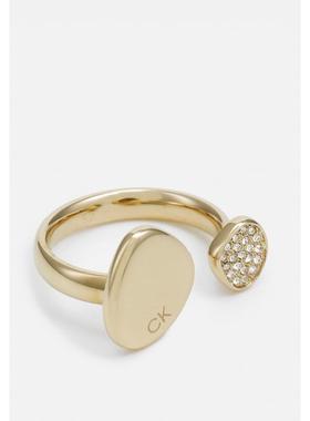 代购Calvin Klein凯文克莱女士戒指简约优雅精致现代感金色