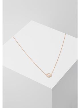 代购Fossil化石女士项链优雅精致百搭简约玫瑰金色玻璃不锈钢