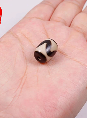 西藏天然真品虎牙天珠玛瑙小单散珠配饰珠老型腰珠饰品民族风文玩